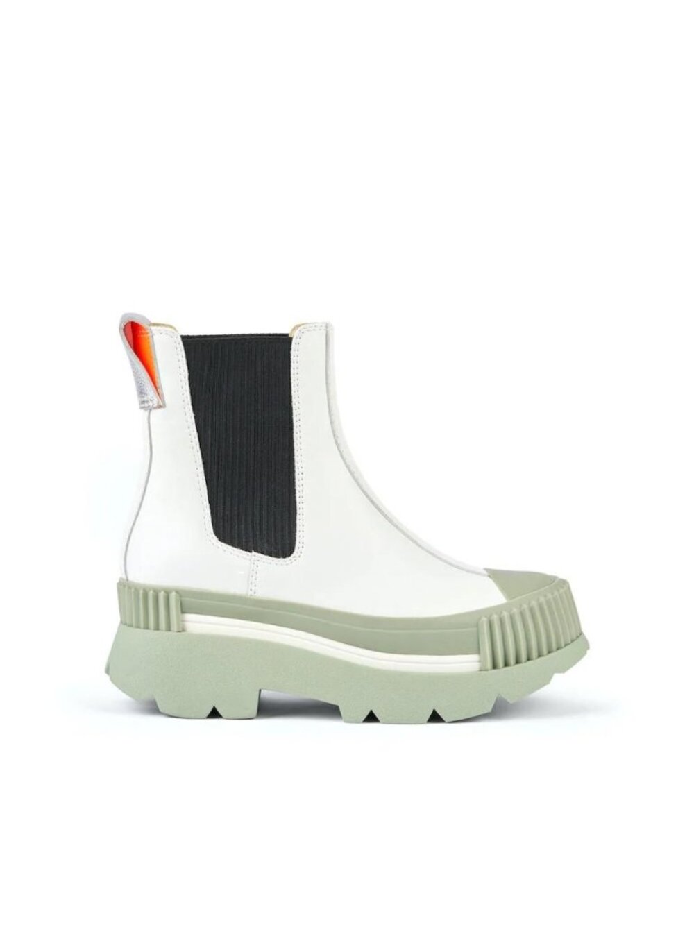 4CCCCEES Women's Chelsea Leather Boots White Size 35 EUR New in Box - Picture 8 of 8